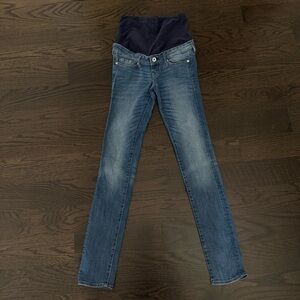 H&M Classic Blue Skinny Maternity Jeans for Women US 4